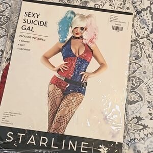 NWT Harley Quinn Costume set in Medium